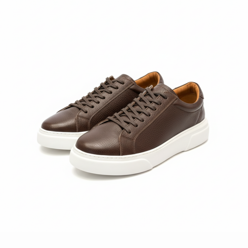 YENİ SNEAKERS / İÇİ DIŞI FULL HAKİKİ DERİ EL İŞÇİLİĞİ ORİJİNAL SARARMAZ EVA TABAN