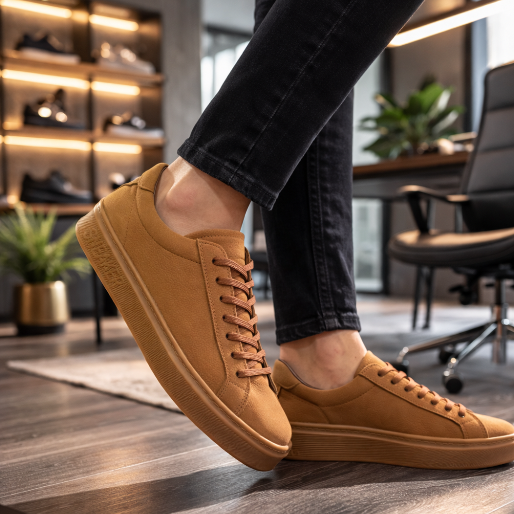 YENİ SNEAKERS / İÇİ DIŞI FULL HAKİKİ DERİ EL İŞÇİLİĞİ