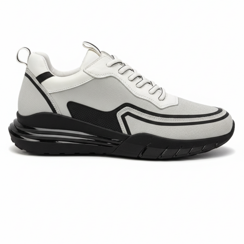 2028 Bej Nubuk Hakiki Deri Erkek Sneakers