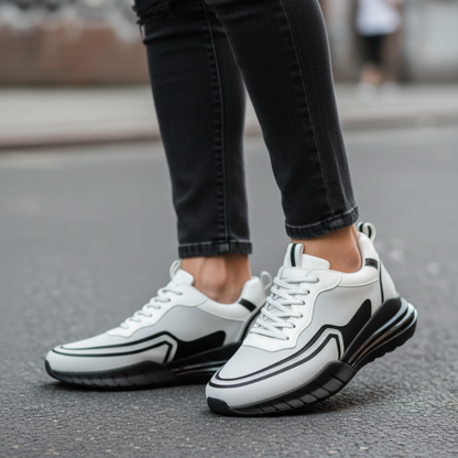 2028 Bej Nubuk Hakiki Deri Erkek Sneakers