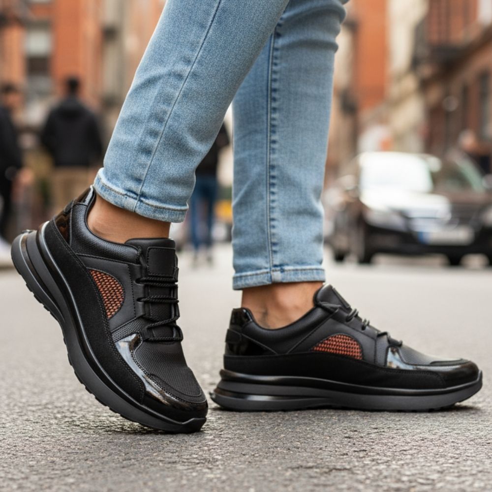 2021 Hakiki Deri Erkek Sneakers