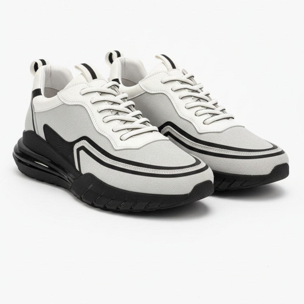 2028 Bej Nubuk Hakiki Deri Erkek Sneakers